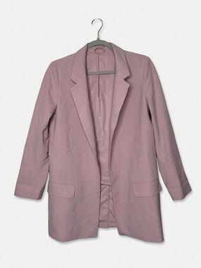 ALLSAINTS Aleida Tri Blazer Pink Open Front Tailored Jacket US 6 UK 10